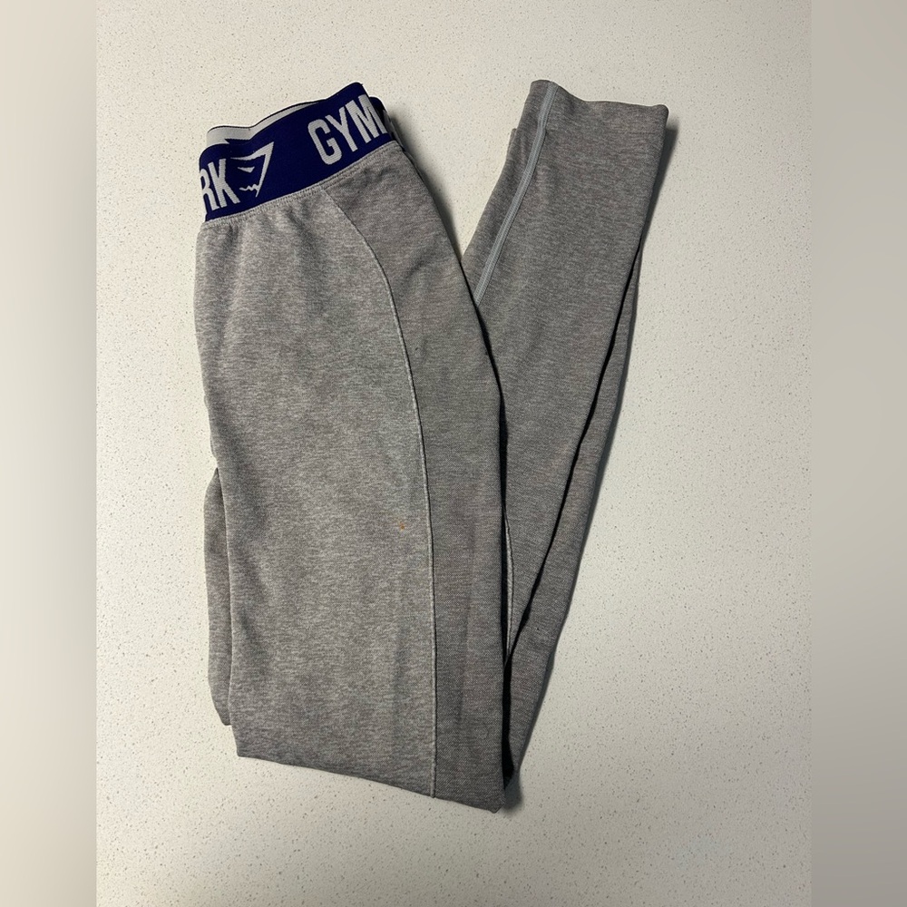 Purple and grey Gymshark leggings
